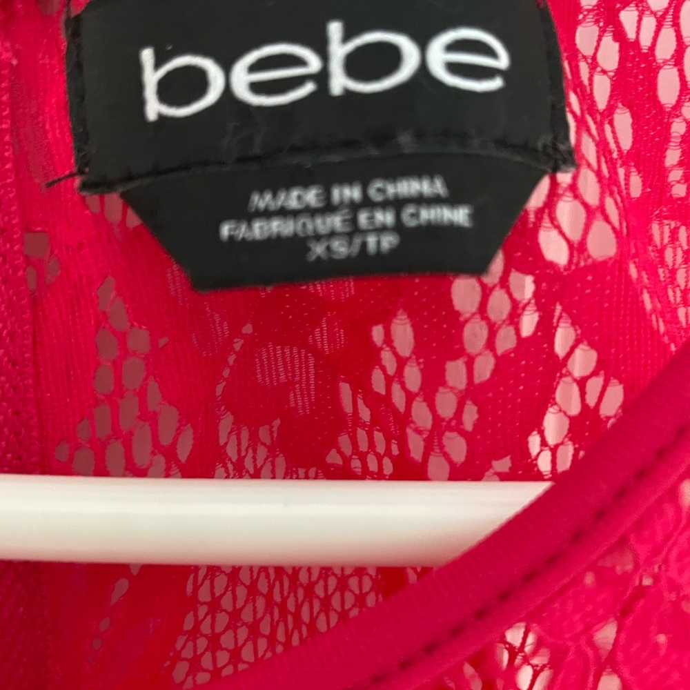Bebe lace peplum top - Picture 6 of 6